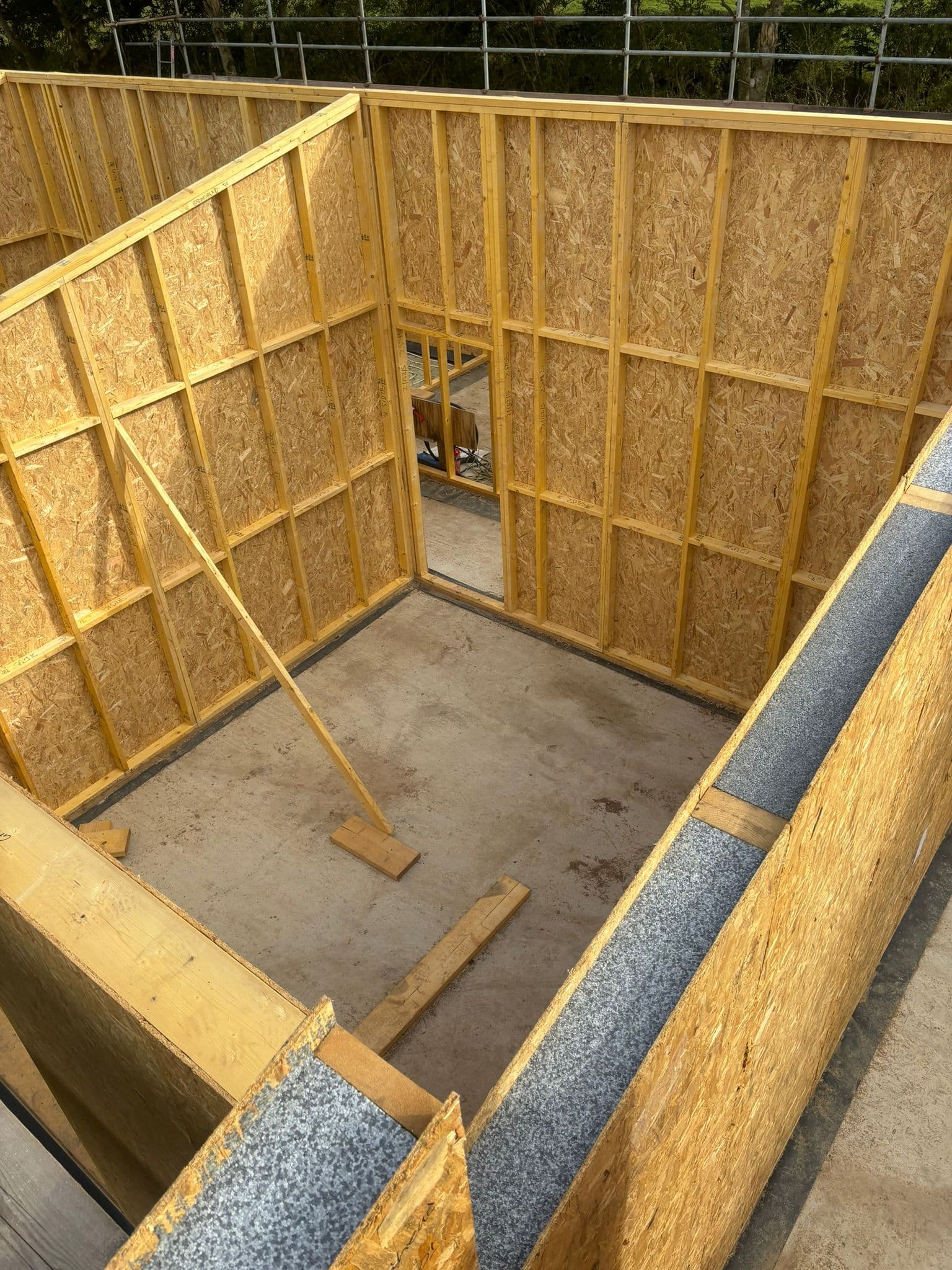 Internal timber wall structure